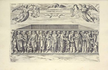 Hıristiyan illüstrasyon. Eski görüntü