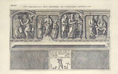 Hıristiyan illüstrasyon. Eski görüntü