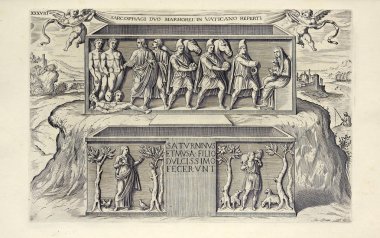 Hıristiyan illüstrasyon. Eski görüntü