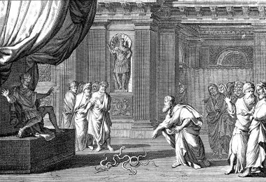 Hıristiyan illüstrasyon. Eski görüntü