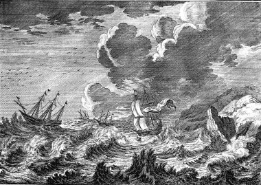 Hıristiyan illüstrasyon. Eski görüntü