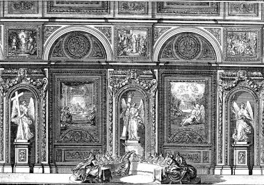 Hıristiyan illüstrasyon. Eski görüntü