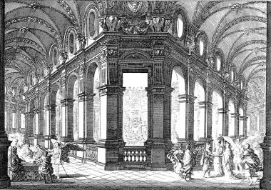 Hıristiyan illüstrasyon. Eski görüntü