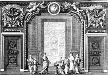 Hıristiyan illüstrasyon. Eski görüntü