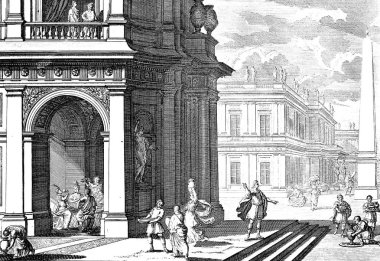 Hıristiyan illüstrasyon. Eski görüntü