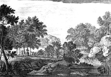 Hıristiyan illüstrasyon. Eski görüntü