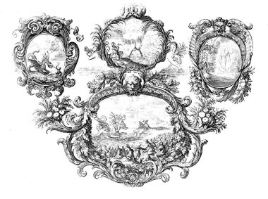 Hıristiyan illüstrasyon. Eski görüntü