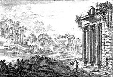 Hıristiyan illüstrasyon. Eski görüntü