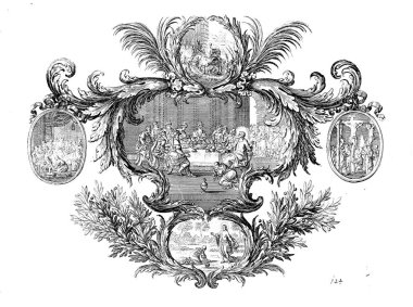 Hıristiyan illüstrasyon. Eski görüntü