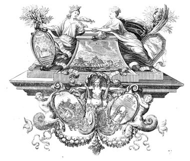 Hıristiyan illüstrasyon. Eski görüntü