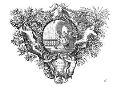 Hıristiyan illüstrasyon. Eski görüntü