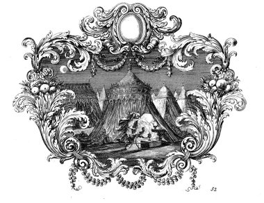 Hıristiyan illüstrasyon. Eski görüntü