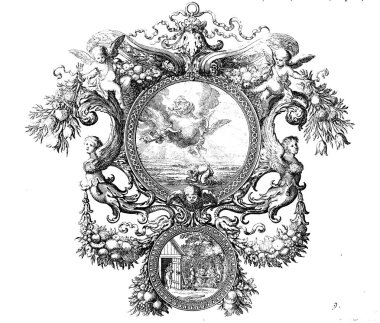 Hıristiyan illüstrasyon. Eski görüntü