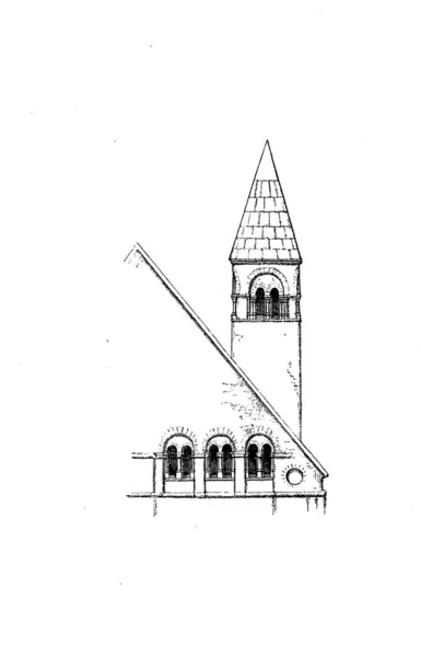 Kostel Katedrála Křesťanská Architektura — Stock fotografie