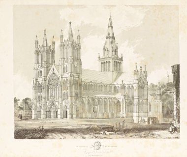 Kilise ve Katedral. Hıristiyan mimarisi.