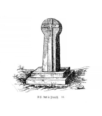 Çapraz. Anıt. Retro ve eski görüntü