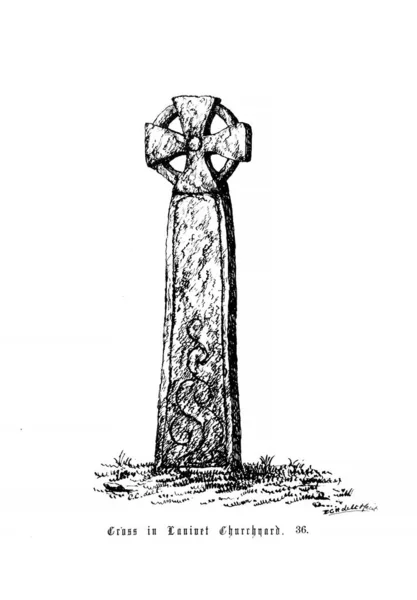 Cross Monument Retro Old Image — Stock Photo, Image