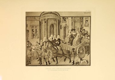 Hıristiyan illüstrasyon. Eski görüntü