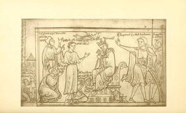 Hıristiyan illüstrasyon. Eski görüntü