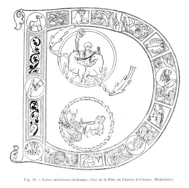 Hıristiyan illüstrasyon. Eski görüntü