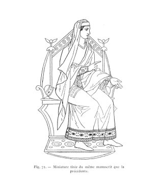 Hıristiyan illüstrasyon. Eski görüntü