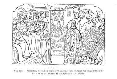 Hıristiyan illüstrasyon. Eski görüntü