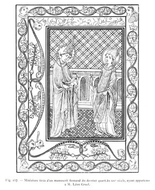 Hıristiyan illüstrasyon. Eski görüntü