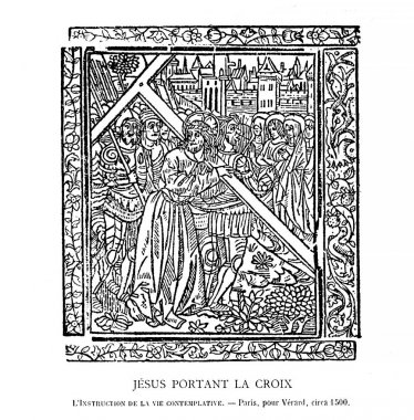 Hıristiyan illüstrasyon. Eski görüntü