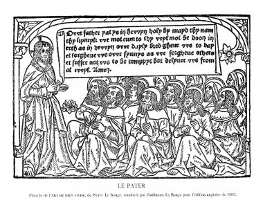 Hıristiyan illüstrasyon. Eski görüntü