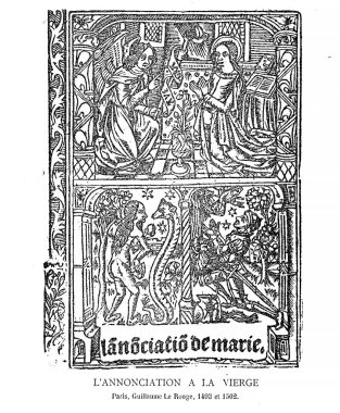 Hıristiyan illüstrasyon. Eski görüntü