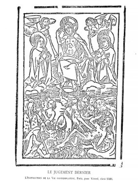 Hıristiyan illüstrasyon. Eski görüntü