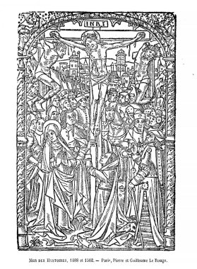 Hıristiyan illüstrasyon. Eski görüntü