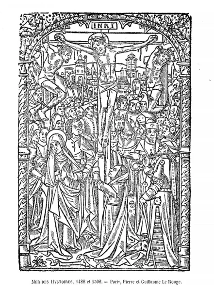 Hıristiyan illüstrasyon. Eski görüntü