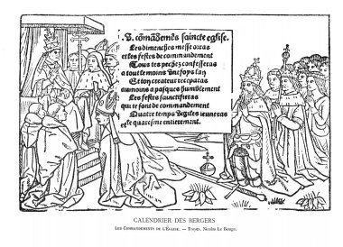 Hıristiyan illüstrasyon. Eski görüntü