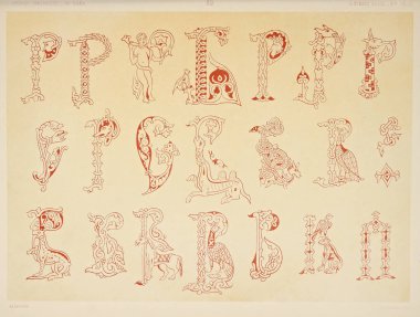 Hıristiyan illüstrasyon. Eski görüntü