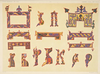 Hıristiyan illüstrasyon. Eski görüntü