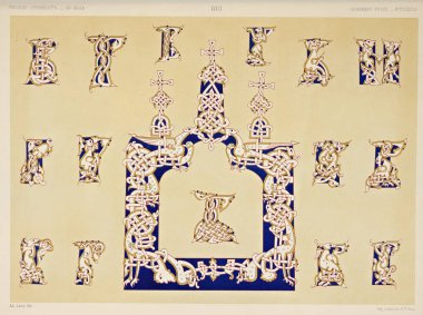 Hıristiyan illüstrasyon. Eski görüntü