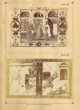 Hıristiyan illüstrasyon. Eski görüntü