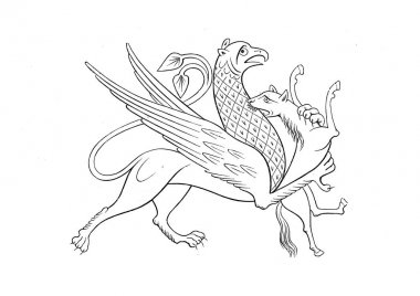 Hıristiyan illüstrasyon. Eski görüntü