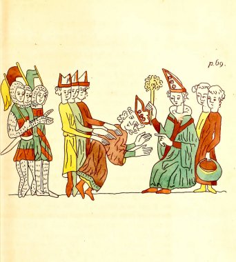 Ortaçağ insanları. Eski görüntü