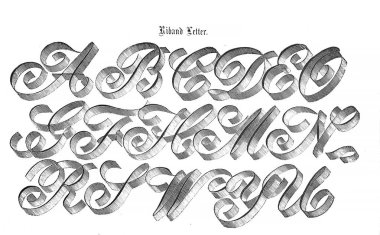 Vintage yazı tipi. Eski görüntü