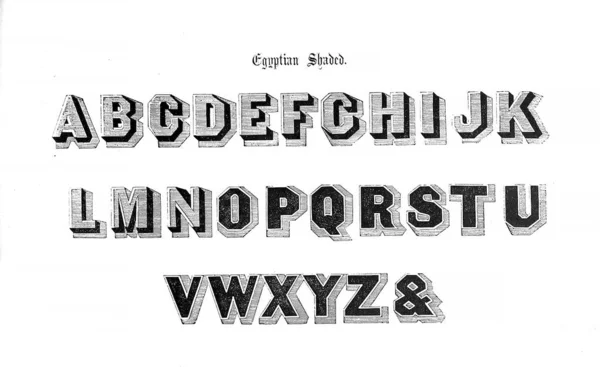 Vintage Font Old Image — Stock Photo, Image