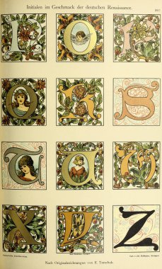 Vintage yazı tipi. Eski görüntü