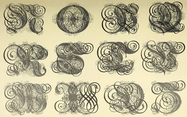 Вінтажний Шрифт Старе Зображення — стокове фото