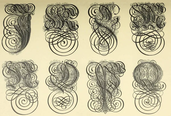 Вінтажний Шрифт Старе Зображення — стокове фото