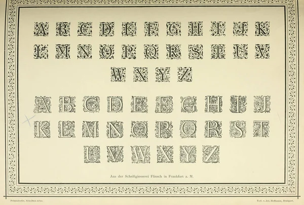 Винтажный Шрифт Старое Изображение — стоковое фото