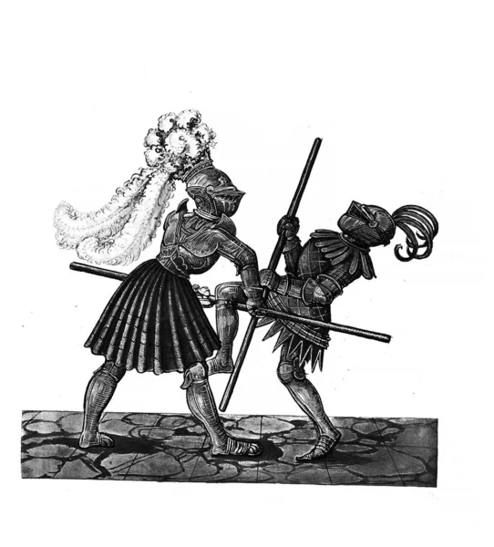 Şövalyeler Turnuvası Eski Görüntü — Stok fotoğraf
