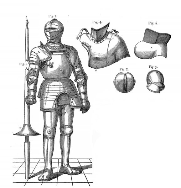 Рыцарский турнир. Старое изображение
