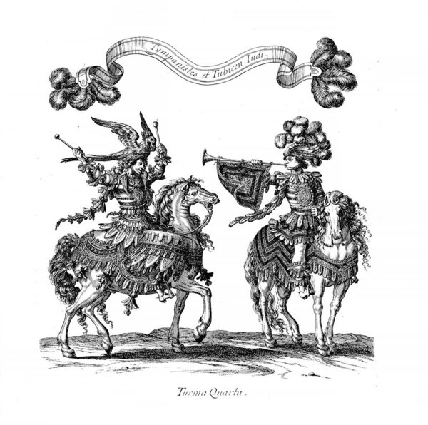 Knights tournament. Old image