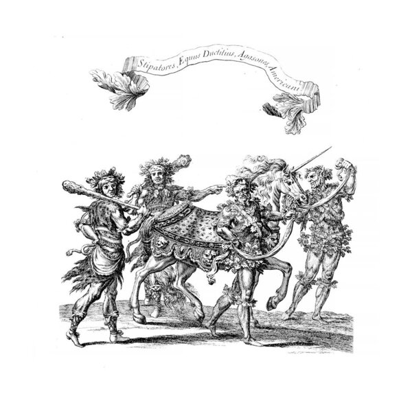 Knights tournament. Old image